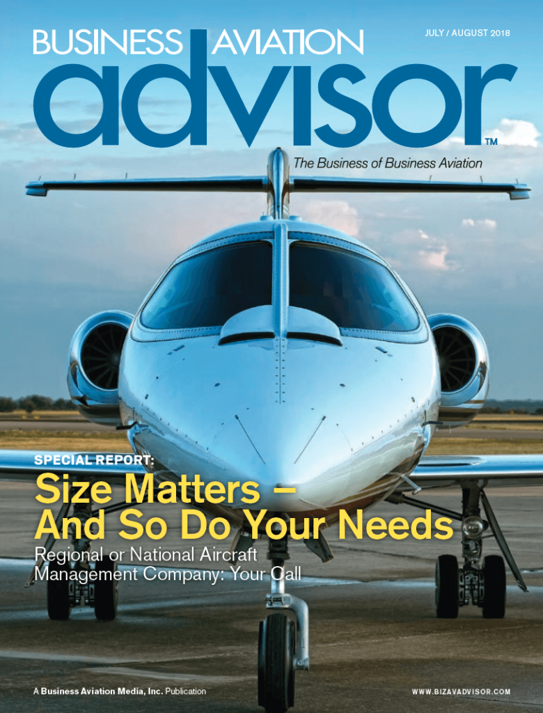 Business Aviation Advisor Feature Article: Size Matters – And So Do Your Needs